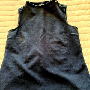 Talbot Elegant Navy Sleeveless Top